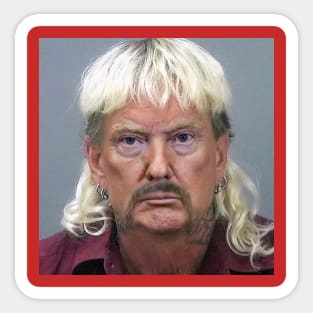 Donald Tiger King Trump Mugshot Sticker